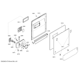 Схема №1 VVD54S01EU с изображением Передняя панель для посудомойки Bosch 00644851