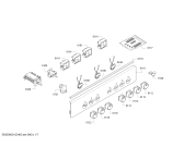 Схема №1 3CVB463B с изображением Панель управления для духового шкафа Bosch 00449863