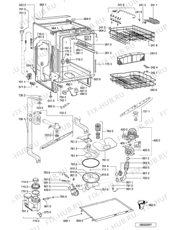 Схема №1 ADL 338 с изображением Обшивка для электропосудомоечной машины Whirlpool 481245371767