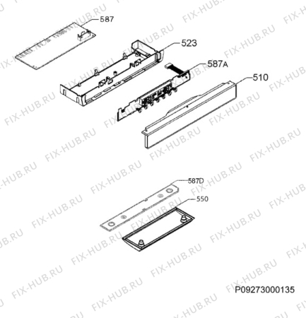 Схема №1 S93300KDM0 с изображением Блок управления для холодильной камеры Aeg 973923807520057