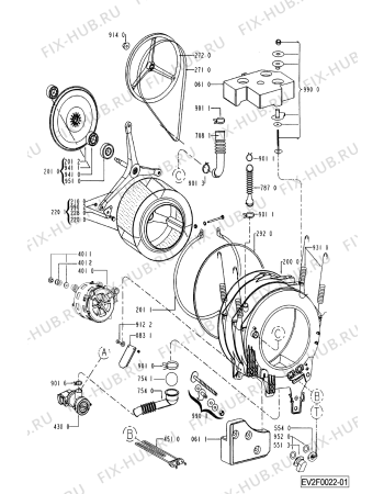Схема №1 AWV 413/2 с изображением Декоративная панель для стиралки Whirlpool 481245210831