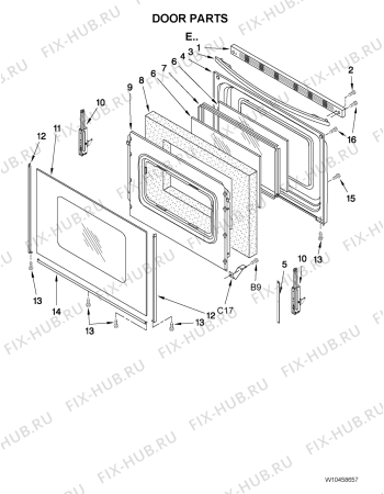 Схема №1 RF111PXSQ с изображением Ящичек для плиты (духовки) Whirlpool 481244269228