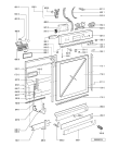 Схема №1 GSUK 4584 IN с изображением Панель для посудомойки Whirlpool 481245373029
