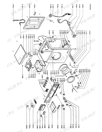 Схема №1 AWL 543 с изображением Люк и обрамление для стиралки Whirlpool 481946089642
