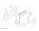 Схема №1 B46E74N0GB с изображением Панель управления для плиты (духовки) Bosch 00671579