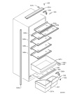 Схема №1 SK9 12 45I с изображением Полка для холодильной камеры Aeg 2249604881