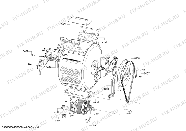 Схема №1 WOR16152EE с изображением Силовой модуль для стиральной машины Bosch 00707266