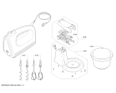 Схема №1 MFQ2600W с изображением Верхняя часть корпуса для блендера (миксера) Bosch 12023924