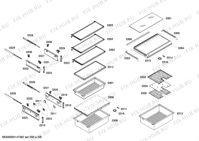 Схема №1 CIR30MIER1 K 1801 SF с изображением Плата для холодильной камеры Bosch 00684496