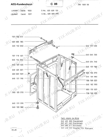 Взрыв-схема стиральной машины Aeg LAVCARAT 1001 - Схема узла Section3