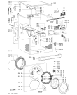 Схема №1 MAF 6512 AAW с изображением Модуль (плата) для стиральной машины Whirlpool 481221470543