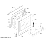 Схема №2 HB760580 с изображением Фронтальное стекло для плиты (духовки) Siemens 00477991