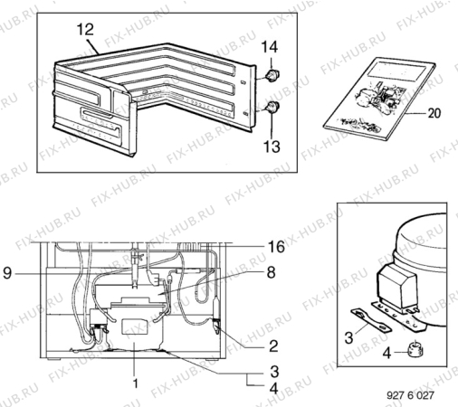 Взрыв-схема холодильника Elektro Helios KS380-3FF - Схема узла C10 Cold, users manual