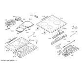 Схема №1 PIB645E01E с изображением Стеклокерамика для электропечи Bosch 00476243