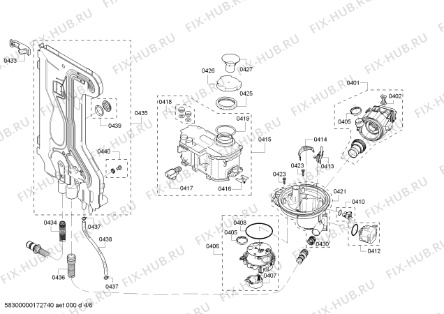 Схема №1 SHX7PT55UC see VO Text с изображением Панель управления для электропосудомоечной машины Bosch 00770202