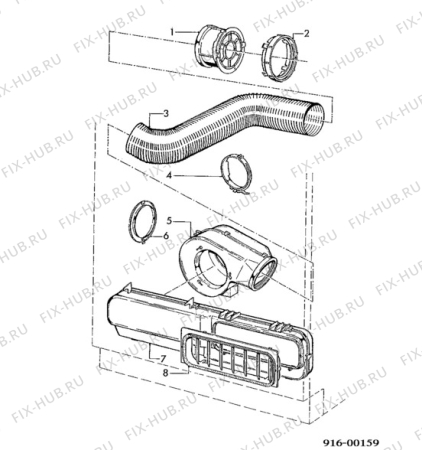 Взрыв-схема стиральной машины Electrolux WT423ROY - Схема узла Dryer equipment