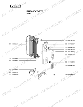 Схема №1 BU3020C0/8T0 с изображением Терморегулятор для электрообогревателя Rowenta CS-00096598