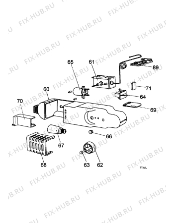 Взрыв-схема холодильника Acec RFNC2412 - Схема узла Electrical equipment