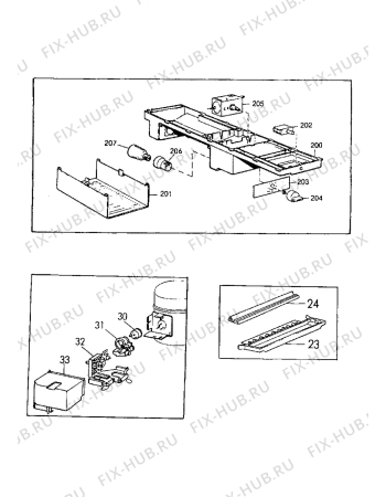 Взрыв-схема холодильника Electrolux ER3006B - Схема узла Electrical equipment