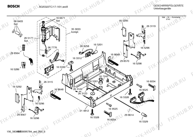 Схема №1 SGI5322TC с изображением Инструкция по эксплуатации для посудомойки Bosch 00526402