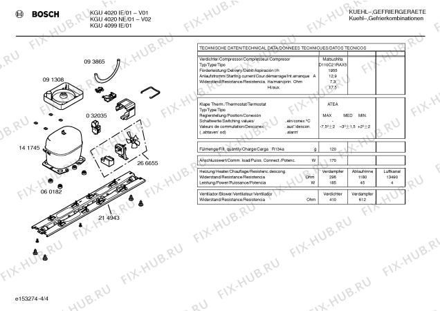 Схема №1 KGU4020NE с изображением Поднос для холодильника Bosch 00354991