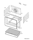 Схема №1 EEB350010M с изображением Обшивка для духового шкафа Aeg 140057065413