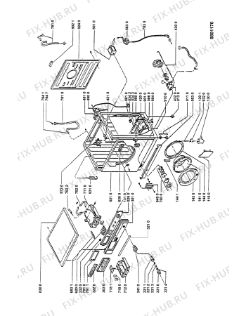 Схема №1 F 531 с изображением Декоративная панель для стиральной машины Whirlpool 481945318809