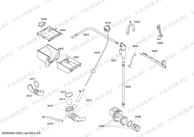 Взрыв-схема стиральной машины Bosch WAE32372EX Bosch Maxx 6 - Схема узла 04