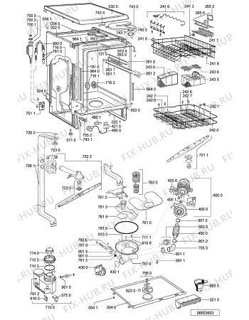Схема №1 ADP 5756 WHM с изображением Микромодуль для электропосудомоечной машины Whirlpool 481221479191