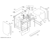 Схема №1 SMV69T20SK с изображением Передняя панель для посудомоечной машины Bosch 00703373