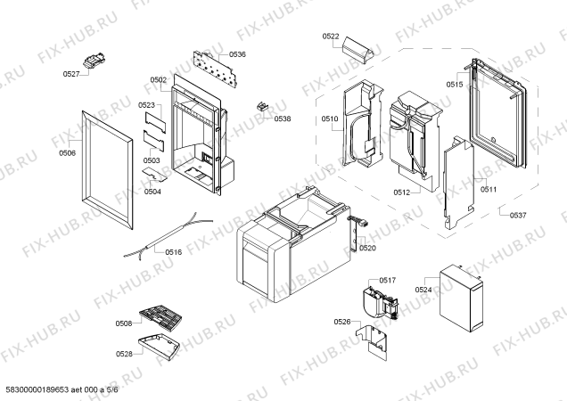 Схема №1 RW414301 Gaggenau с изображением Инвертор для холодильной камеры Bosch 00706607