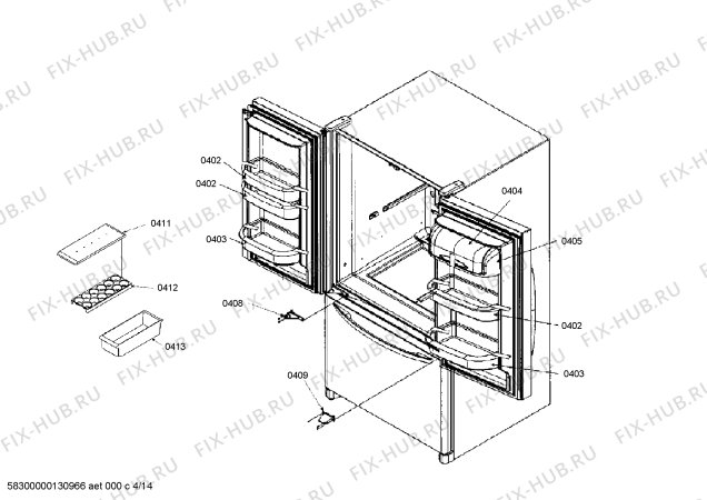 Схема №1 RY495300 с изображением Декоративная планка для холодильной камеры Bosch 00669286