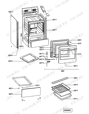 Схема №1 ACM 205 BS с изображением Дроссель для плиты (духовки) Whirlpool 481936069517