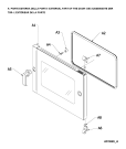 Схема №1 AFO 641 с изображением Дверь (стекло) духовки для плиты (духовки) Whirlpool 482000012881