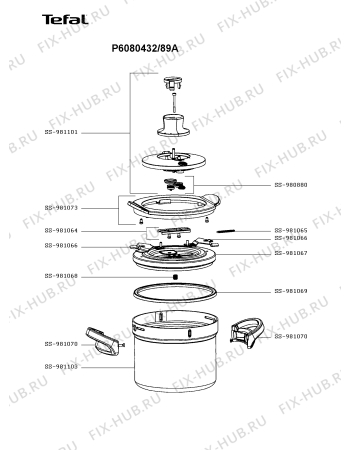 Схема №1 P6080400/89A с изображением Кастрюля для духовки Tefal SS-981101