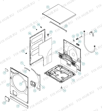 Схема №1 MWA 0720IIA UK   -Titanium (900003462, WM60.3) с изображением Декоративная панель для стиральной машины Gorenje 192298