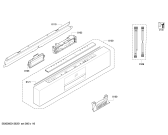 Схема №1 SMU58T15SK с изображением Передняя панель для посудомойки Bosch 00700764