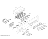 Схема №1 E84M22N0MC с изображением Панель управления для плиты (духовки) Bosch 00671399