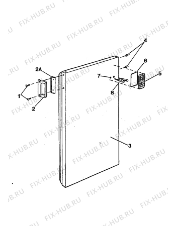 Взрыв-схема холодильника Electrolux TF776GE - Схема узла Freezer door