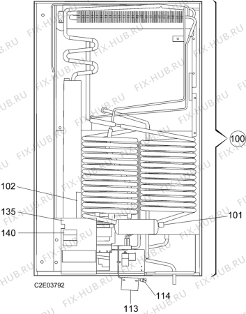 Взрыв-схема холодильника Dometic RM1272 - Схема узла C20 Cold, User manual E
