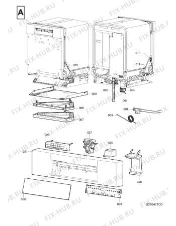 Схема №1 GMX 5510 с изображением Диспенсер для посудомойки Whirlpool 482000007387