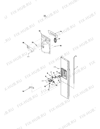 Схема №2 AC2225GEKB с изображением Всякое для холодильника Whirlpool 481201226731