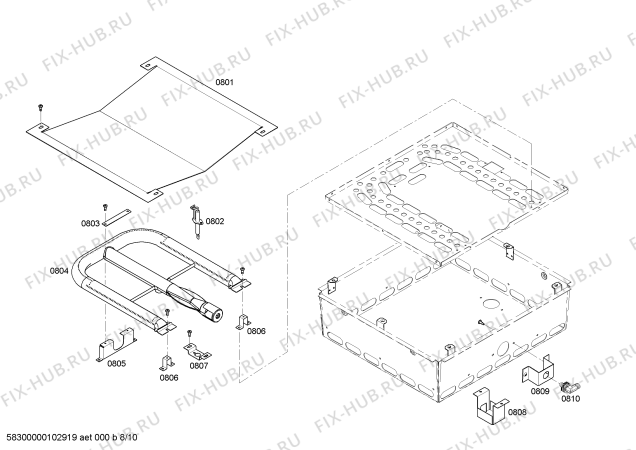 Схема №1 PGR364GLZS с изображением Адаптер для электропечи Bosch 00425447