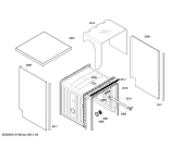 Схема №1 SGS44E62EU с изображением Передняя панель для посудомоечной машины Bosch 00662259