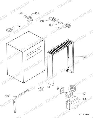 Взрыв-схема холодильника Electrolux EA3140RX - Схема узла Housing 001