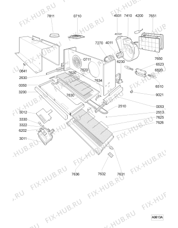 Схема №1 HOO 512 W 745 354 10 с изображением Спецфильтр для вентиляции Whirlpool 481945868242