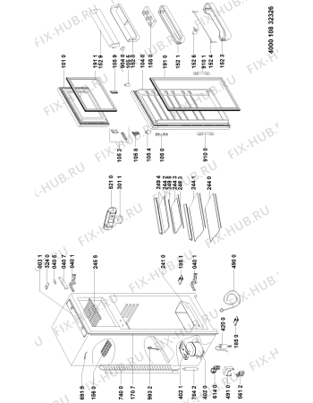 Схема №1 KDI 2650 A++ LH с изображением Микротермостат для холодильника Whirlpool 481010778541