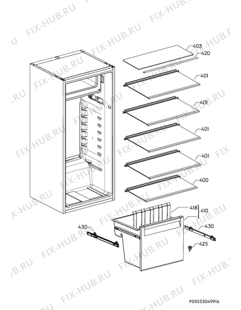 Взрыв-схема холодильника Aeg SFE8182VDC - Схема узла Internal parts