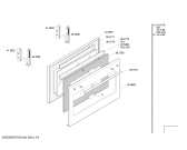 Схема №2 HSW195ABR Bosch Solitaire с изображением Внешняя дверь для электропечи Bosch 00435082