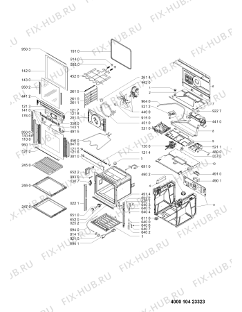 Схема №1 BLTC 8100/EW/R с изображением Дверка для электропечи Whirlpool 481010423326